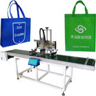 कन्वेयर के साथ सेमीआटोमैटिक गैर बुना बैग स्क्रीन प्रिंटिंग मशीन सिंगल कलर