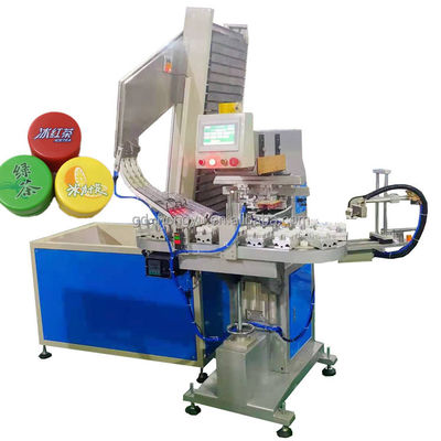 पीएलसी कंट्रोल इलेक्ट्रिक पैड प्रिंटर 220V 500W मल्टी कलर पैड प्रिंटिंग मशीन